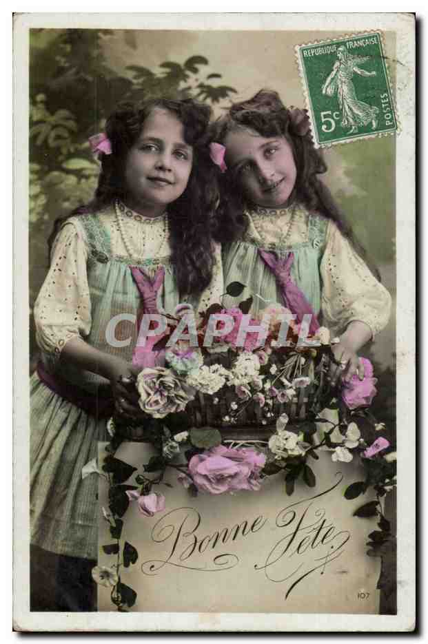 CPA Fantaisie Enfants Bonne fete