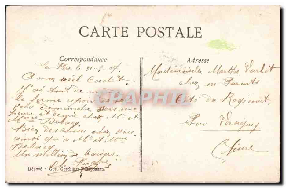 Ninon — Nuit mystérieuse — A. J. S. (n° 461) — Reverso