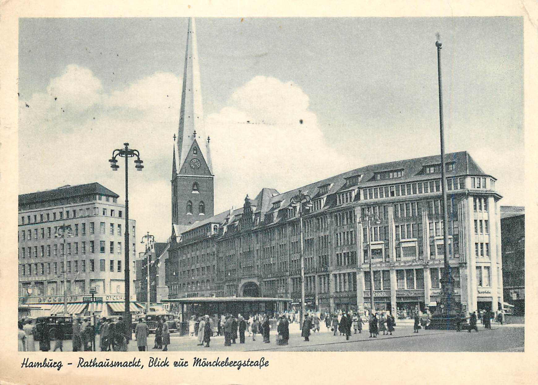 CPM Hamburg Rathausmarkt Blick zur Monckebergstrasse