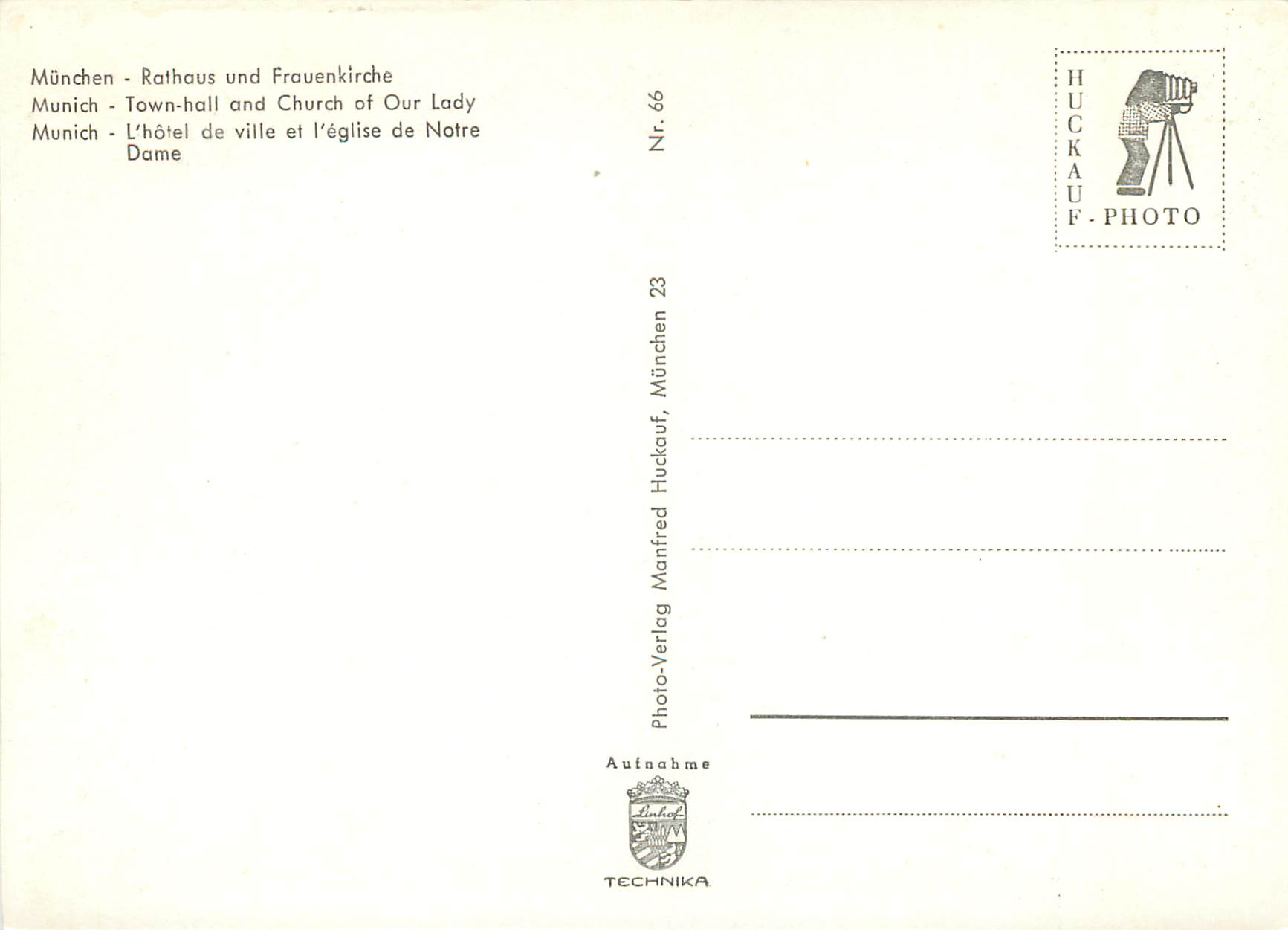 CPM Munchen Rathaus und Frauenkirche — Back
