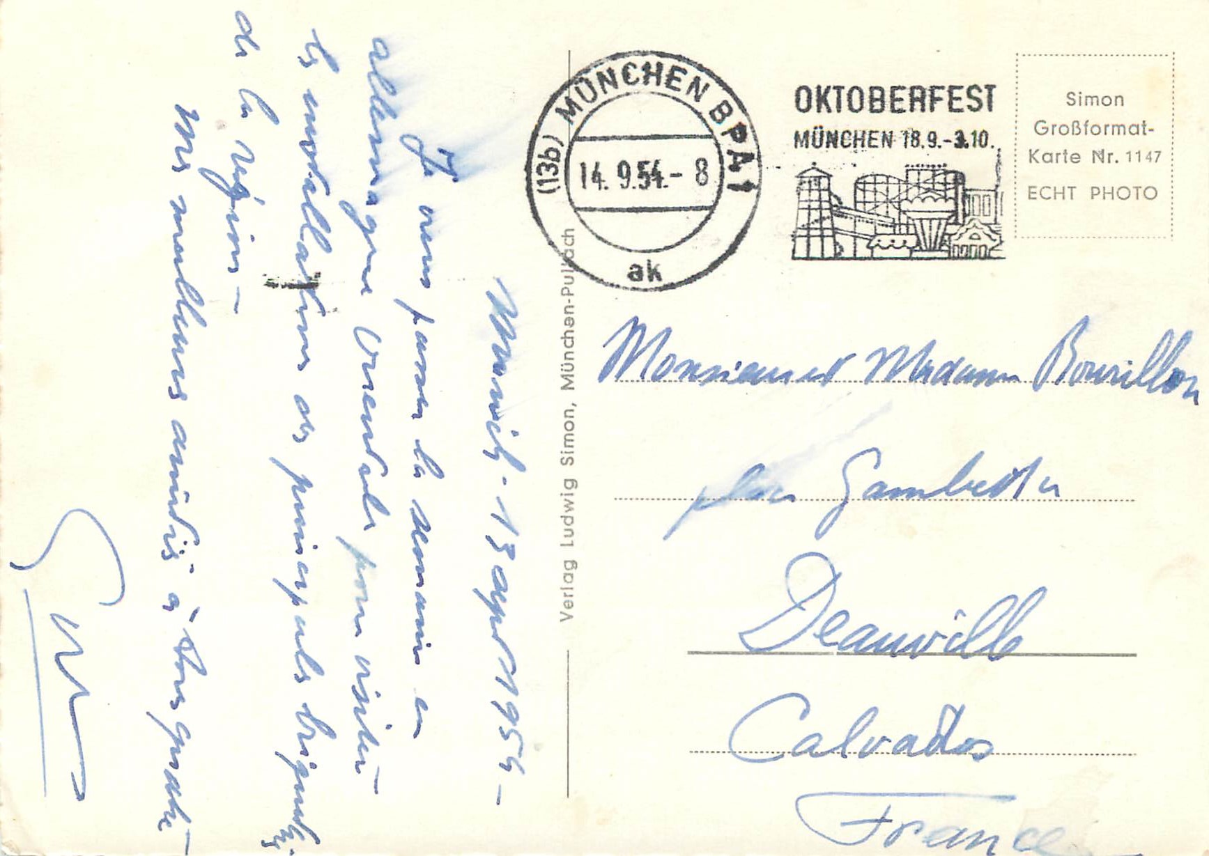 CPM Munchen Panorama — Rückseite