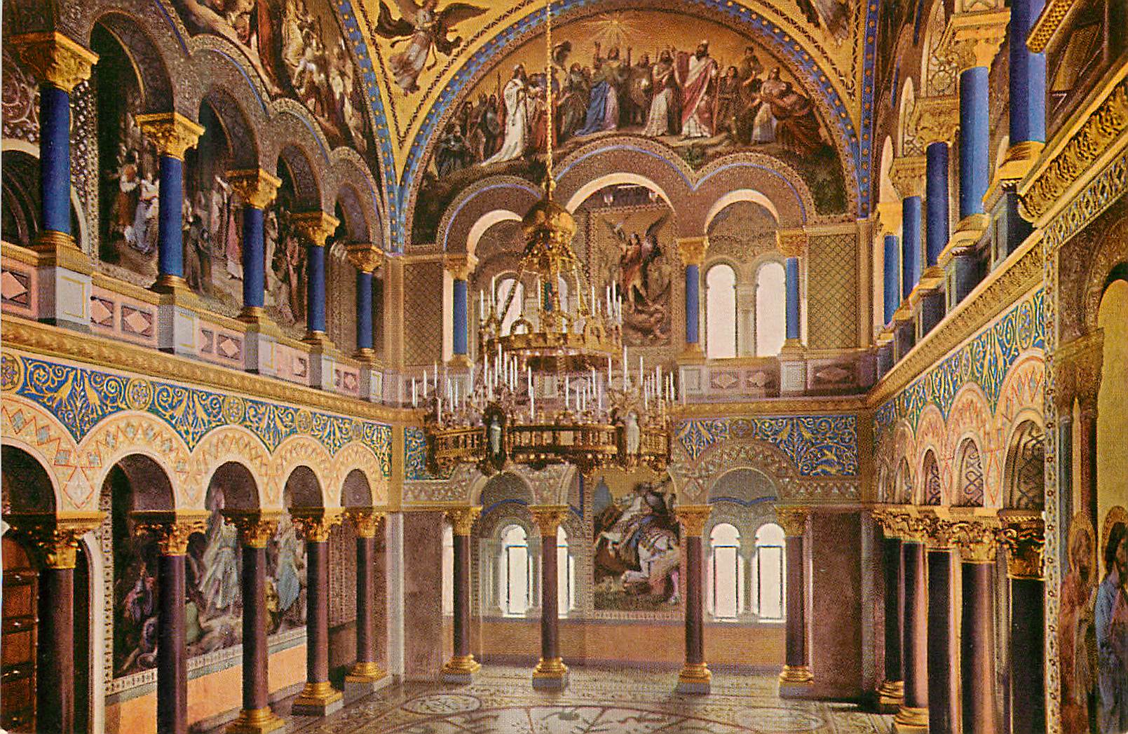 CPM Schloss Neuschwanstein Thronsaal Royal-Hall Fuessen