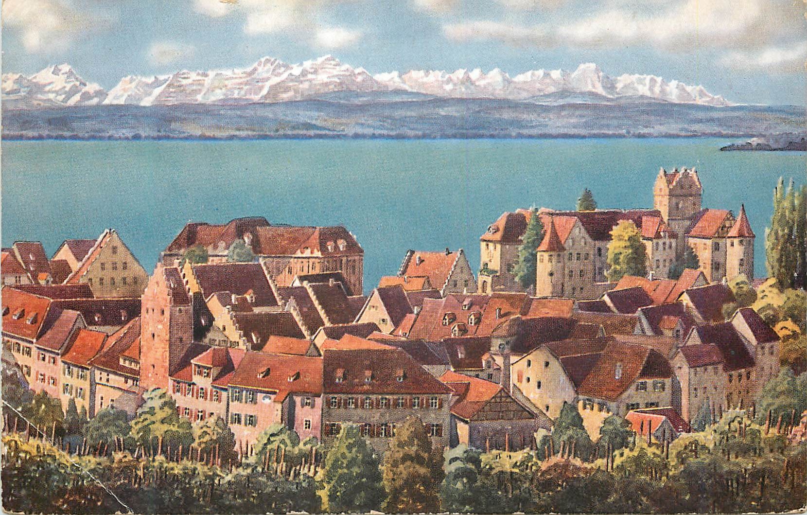 CPM Meersburg a.B Die Oberstadt gegen Suden