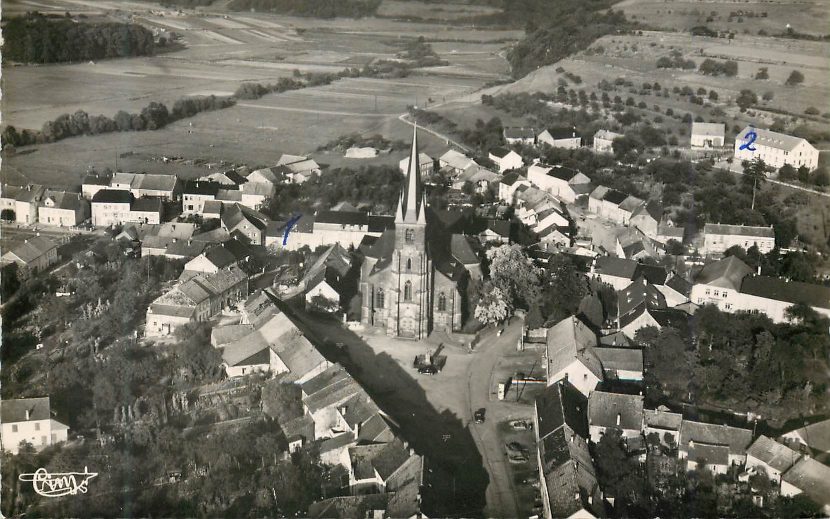 CPM Nunkirchen Saarbrucken Luftaufnahme-Luftkurort