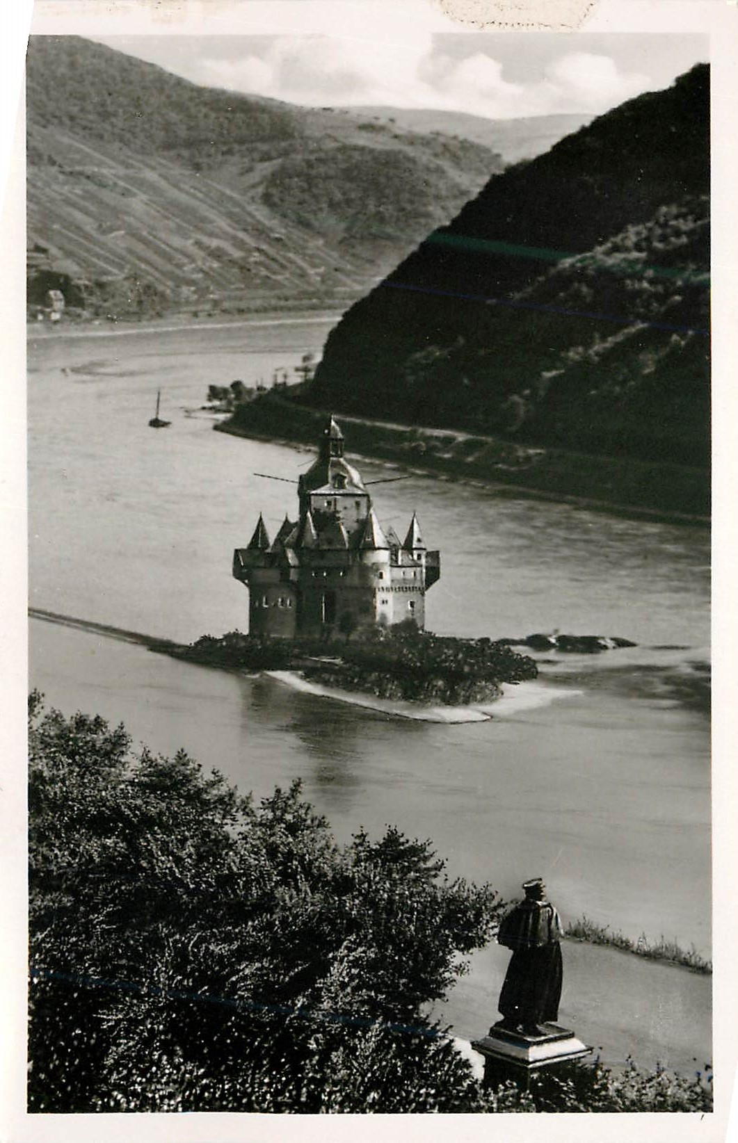 CPM Kaub am Rhein Blucherdenkmal und pfalz.