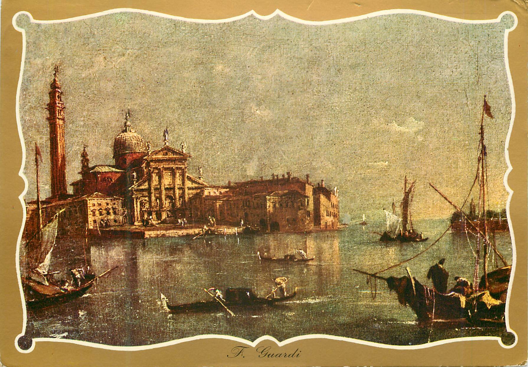 Venise, île de Saint-Georges — vue de la basilique et du campanile — éd. ARDO, Venise