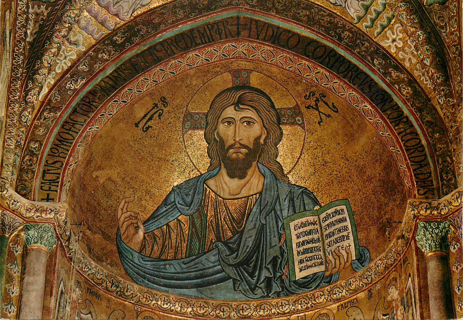 CPM Cefalu - Mosaico del duomo - Il Cristo