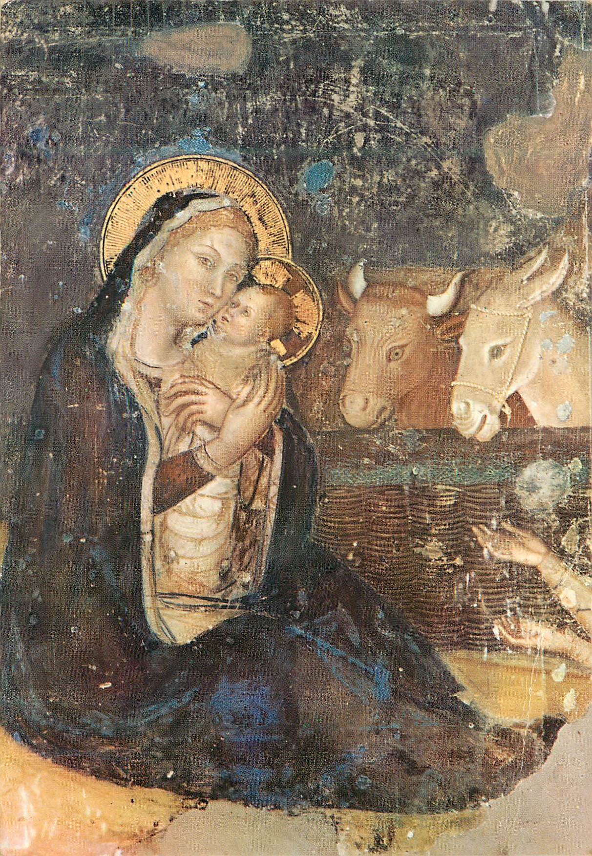 CPM Assisi S. Chiara - Affresco del XIV sec - Madonna col Bambino