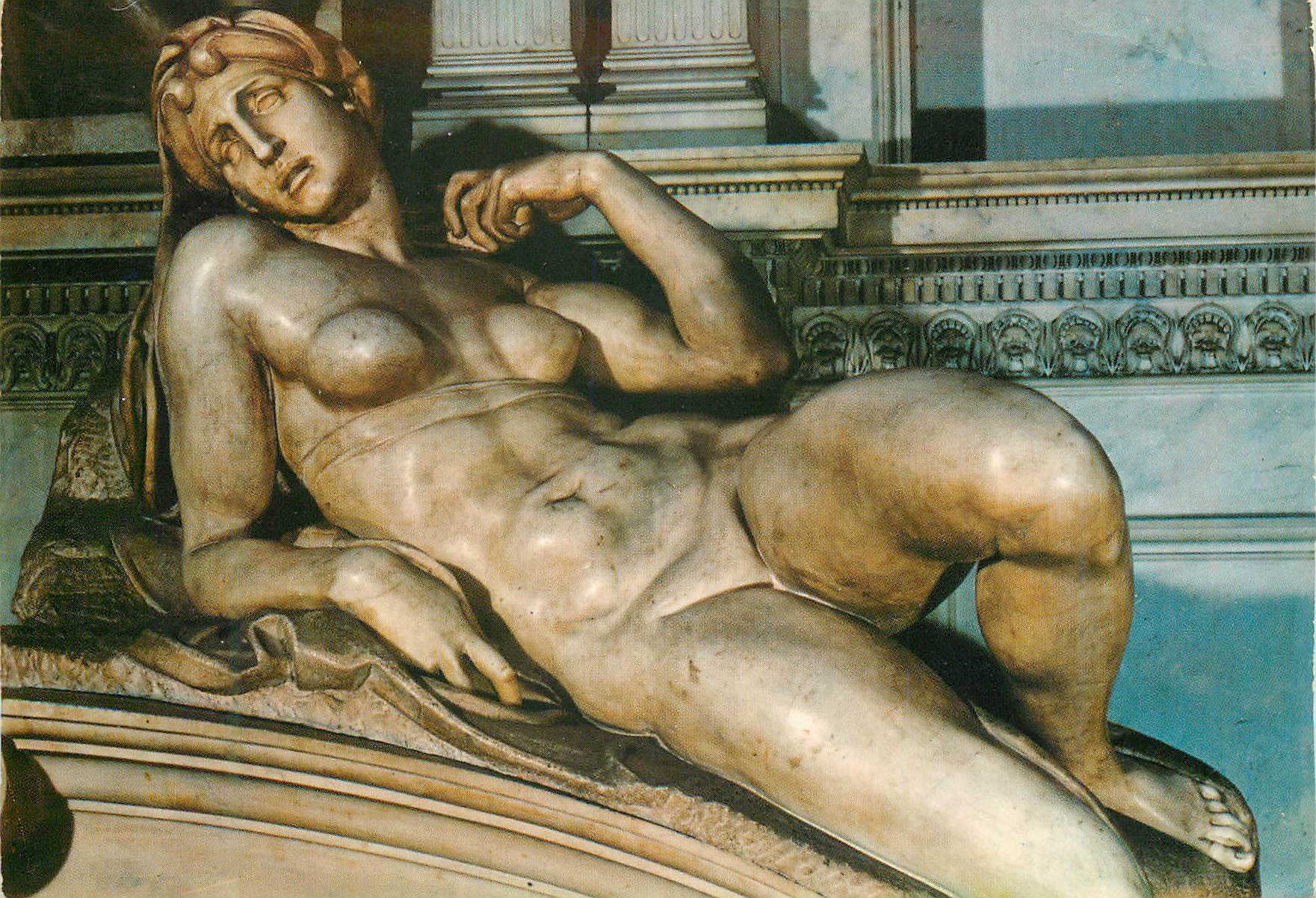 CPM Firenze Cappelle Medicee-Michelangelo-L'Aurora Monument