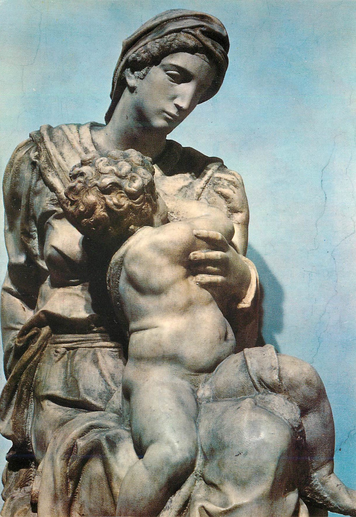 CPM Firenze Cappelle Medicee Michelangelo - La Vergine col Bambino