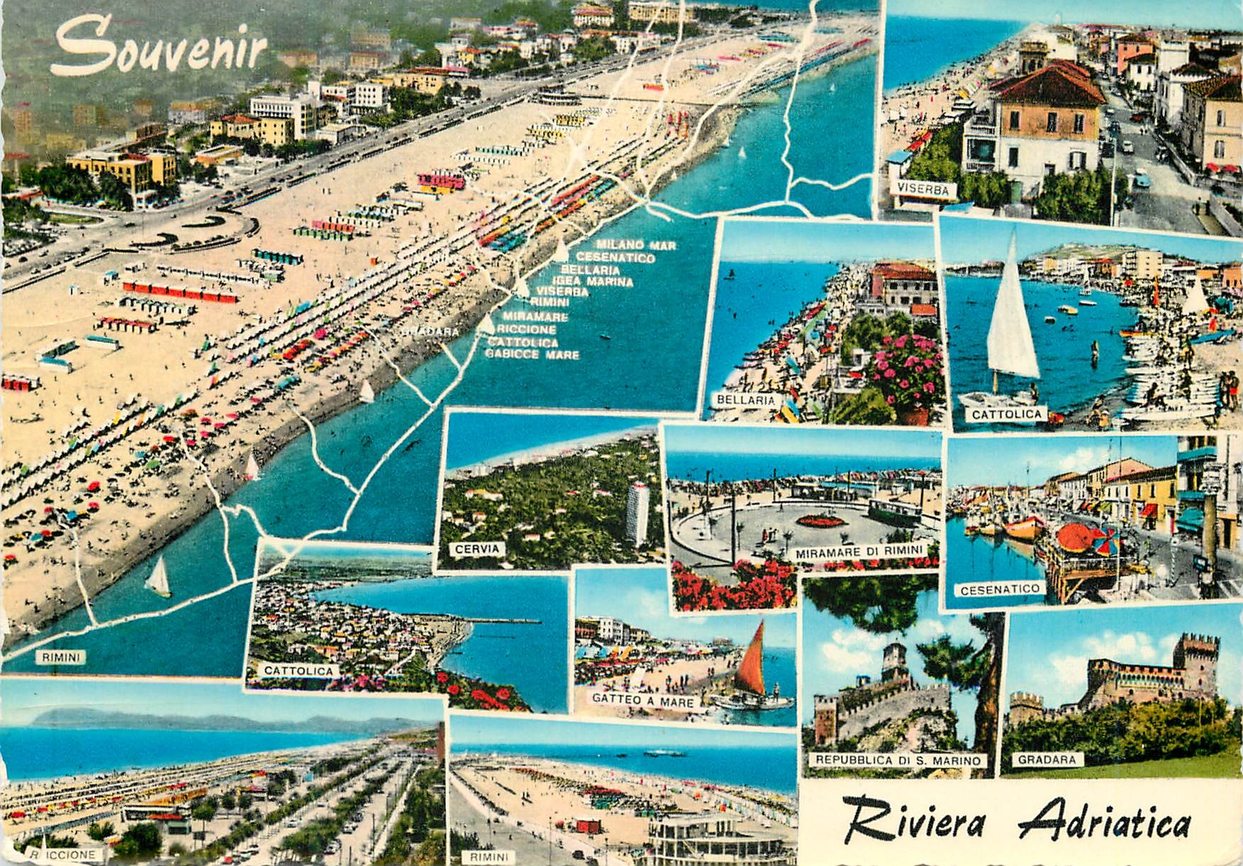 CPM Ricordo della Riviera Adriatica