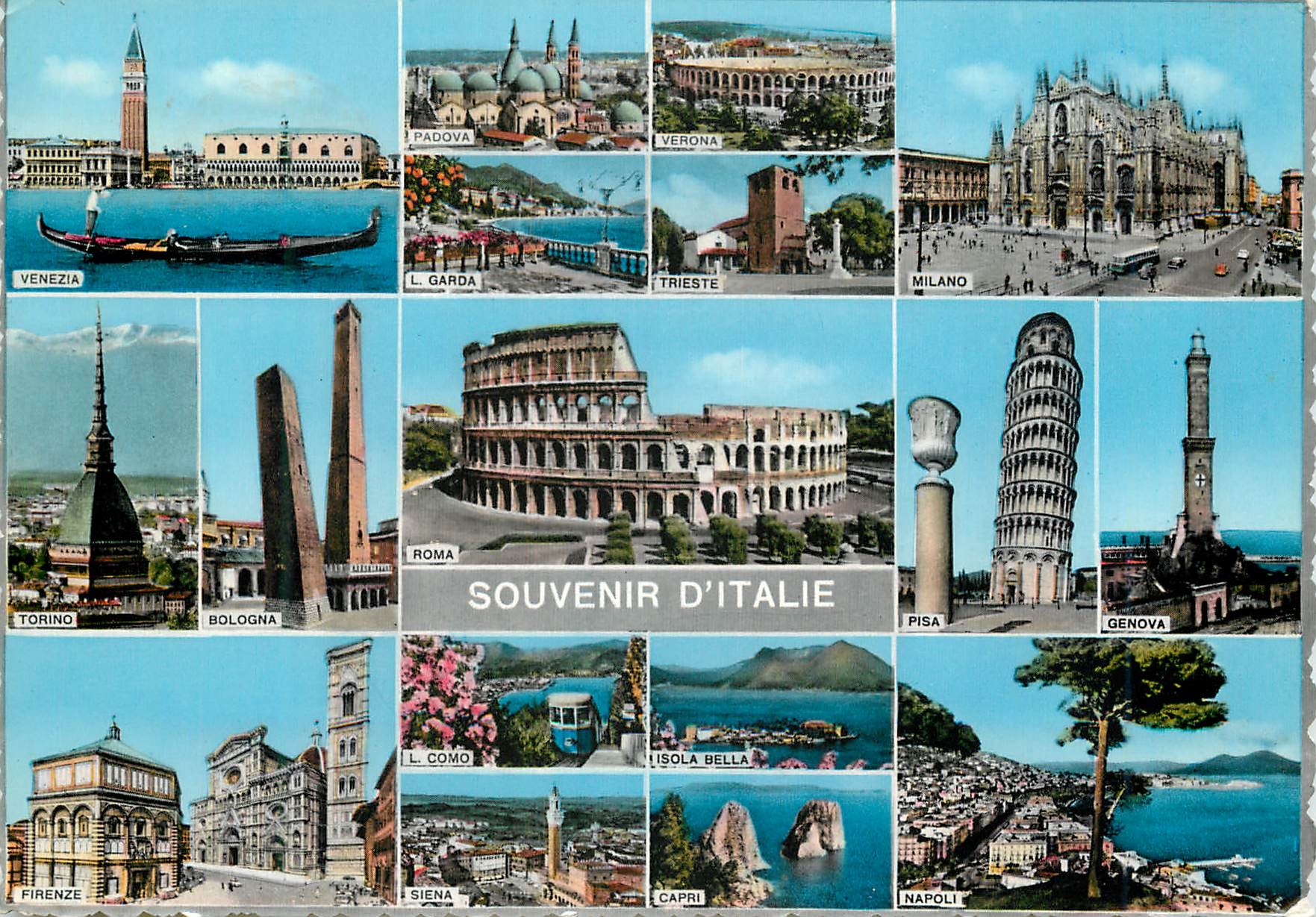 CPM Souvenir D'Italie Panorama