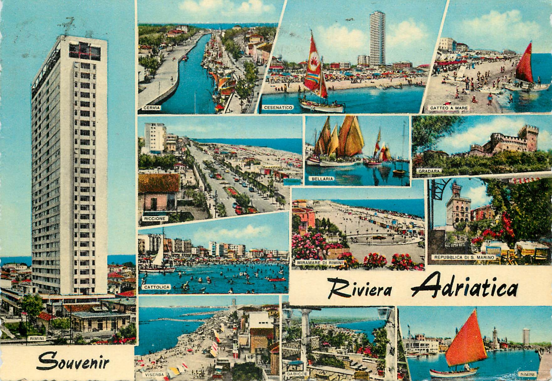 CPM Italia Ricordo della Riviera Adriatica