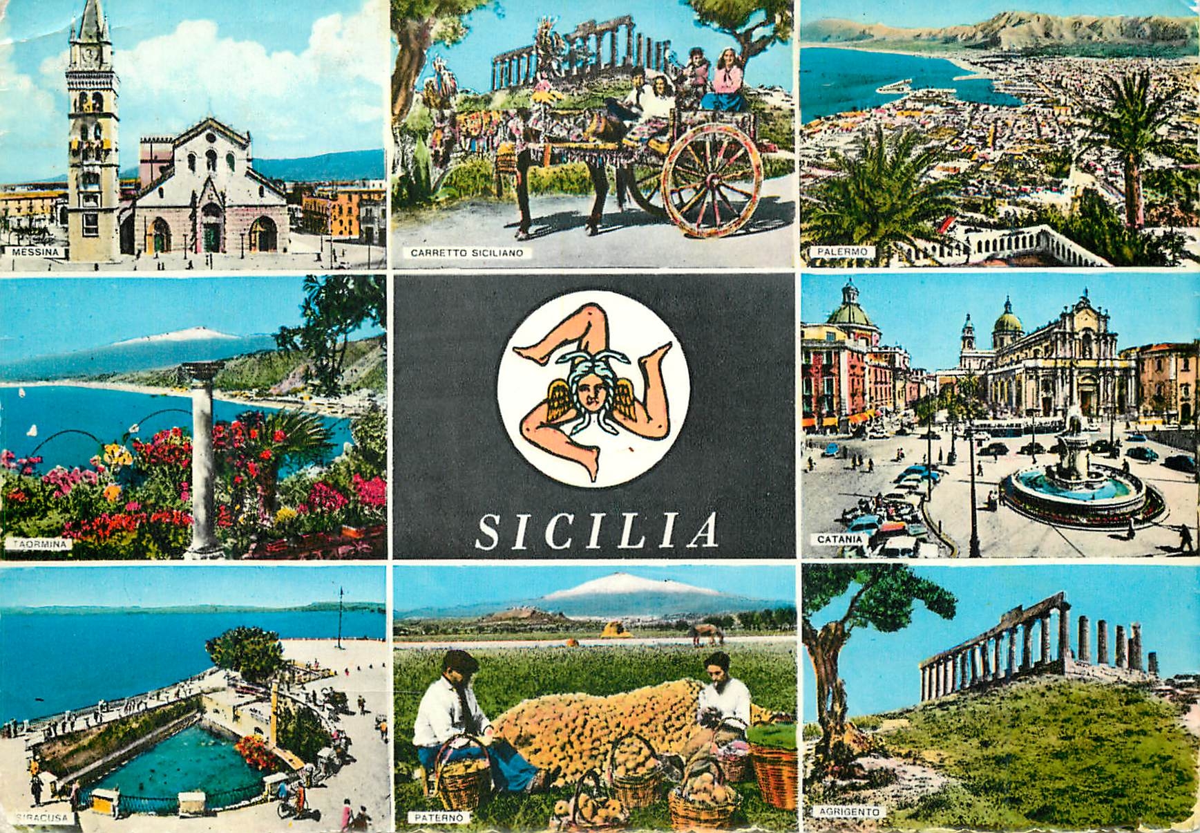 CPM Ricordo Dalla Sicilia Panorama