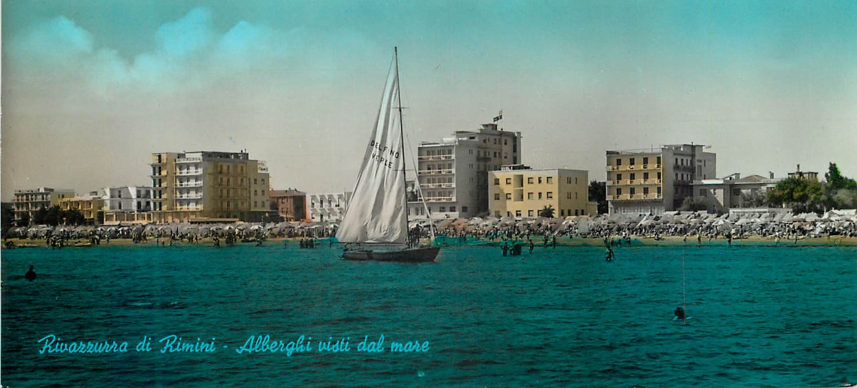 CPM Rivazzurra di Rimini - Alberghi Visti dal mare