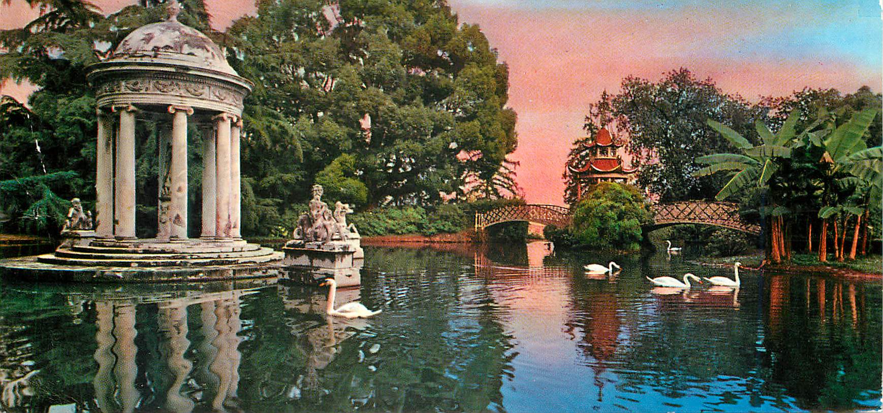 CPM Genova Pegli - Villa Pallavicini-Pagoda Cinese-Tempio di Diana