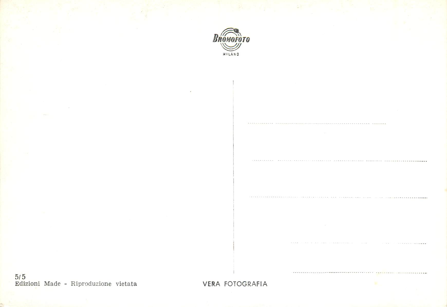 CPM Feltre Belluno - Via Mezzaterra — Rückseite