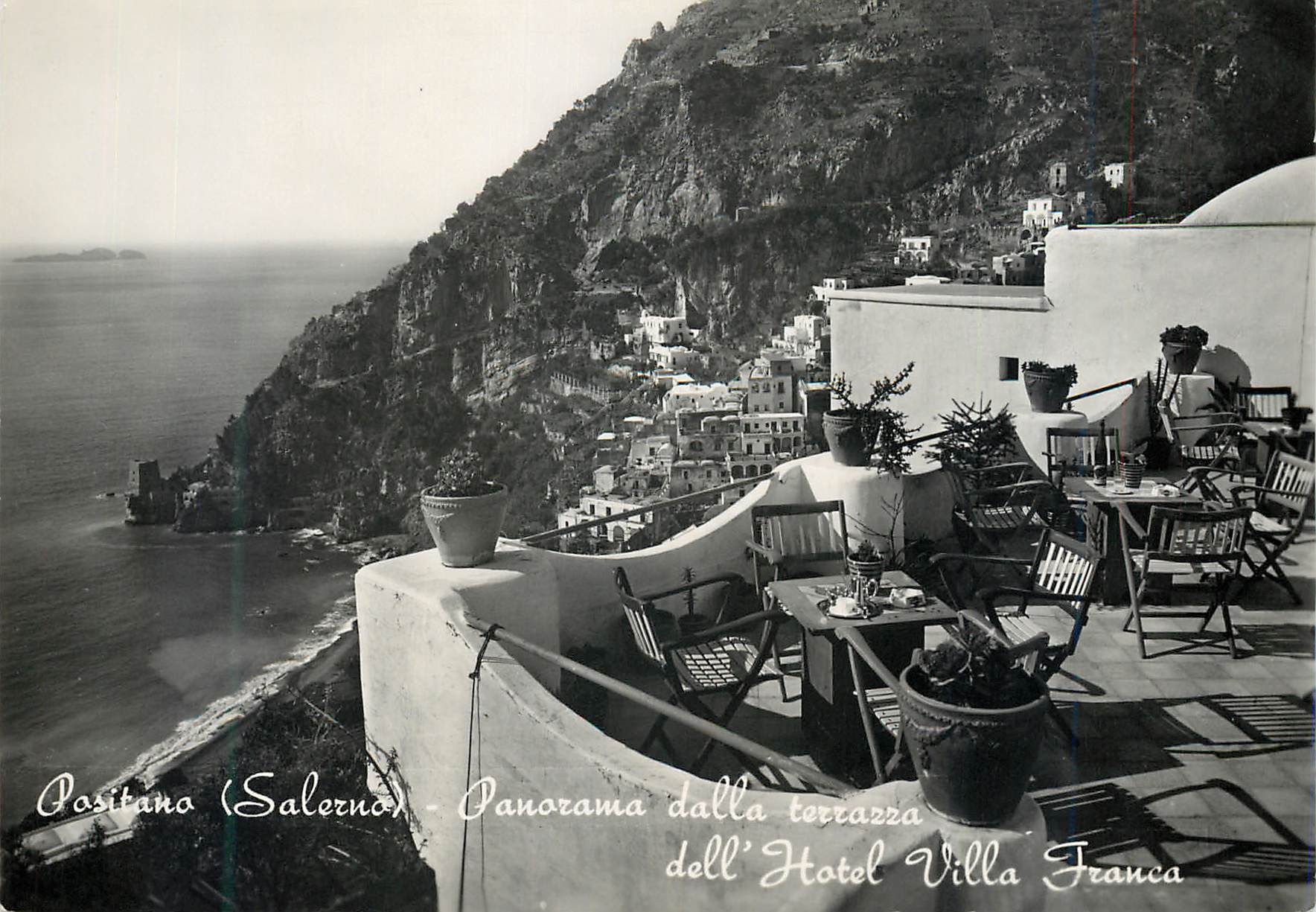 CPM Positano Salerno - Terrazza dell Hotel Villa Franca