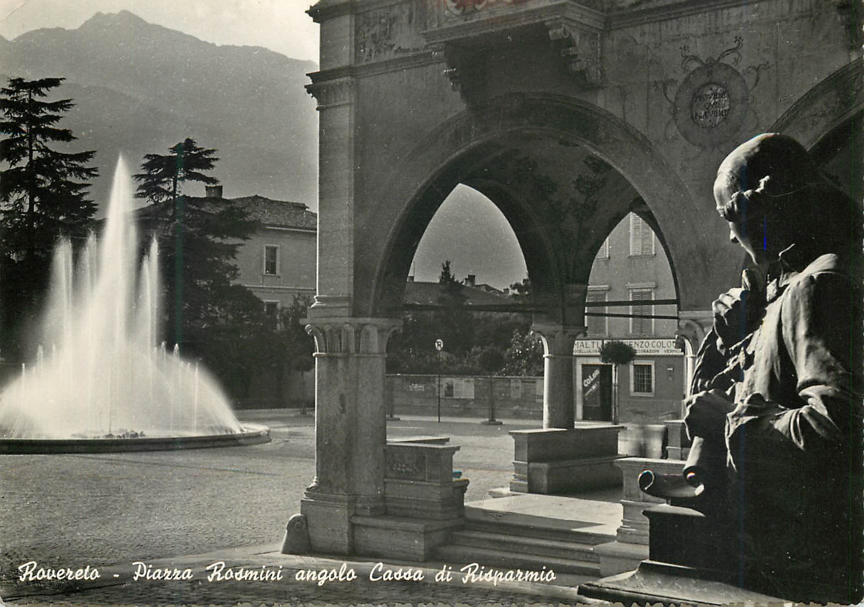 CPM Rovereto Trento - Piazza Rosmini angolo Cassa di Risparmio