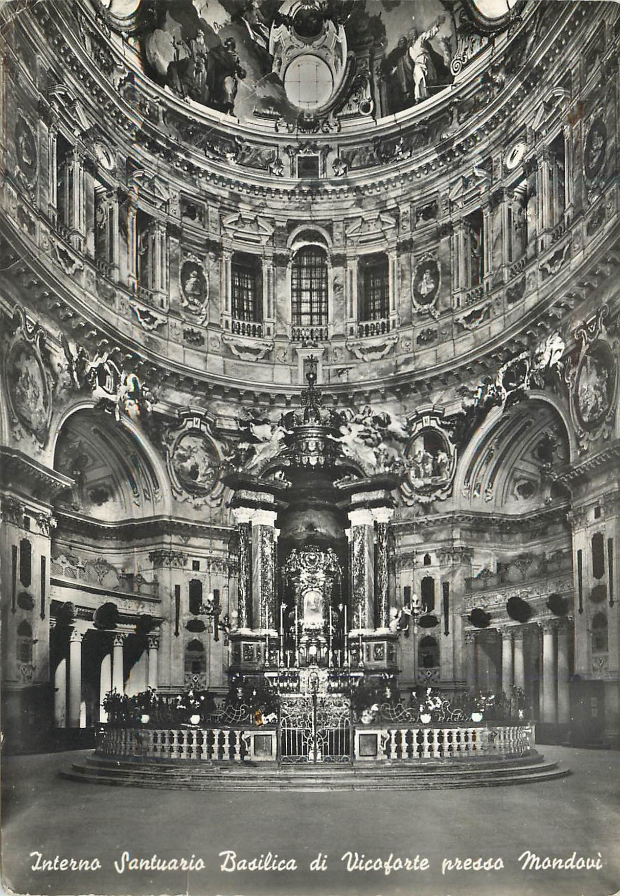 CPM Cuneo Interno Santuario Basilica di Vicoforte presso Mondovi