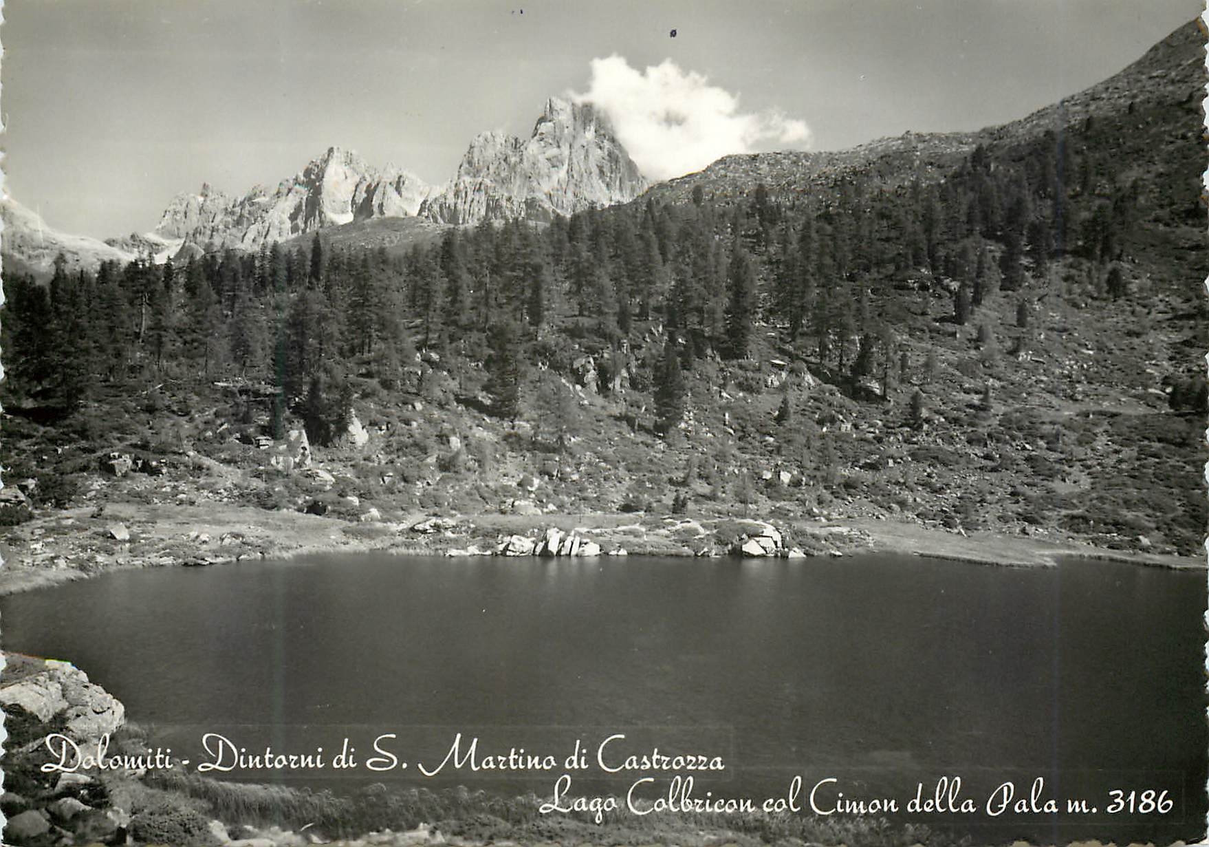 CPM Dolomiti di S. Martino di Castrozza Trento - Lago Colbricon col Cimon della Pala