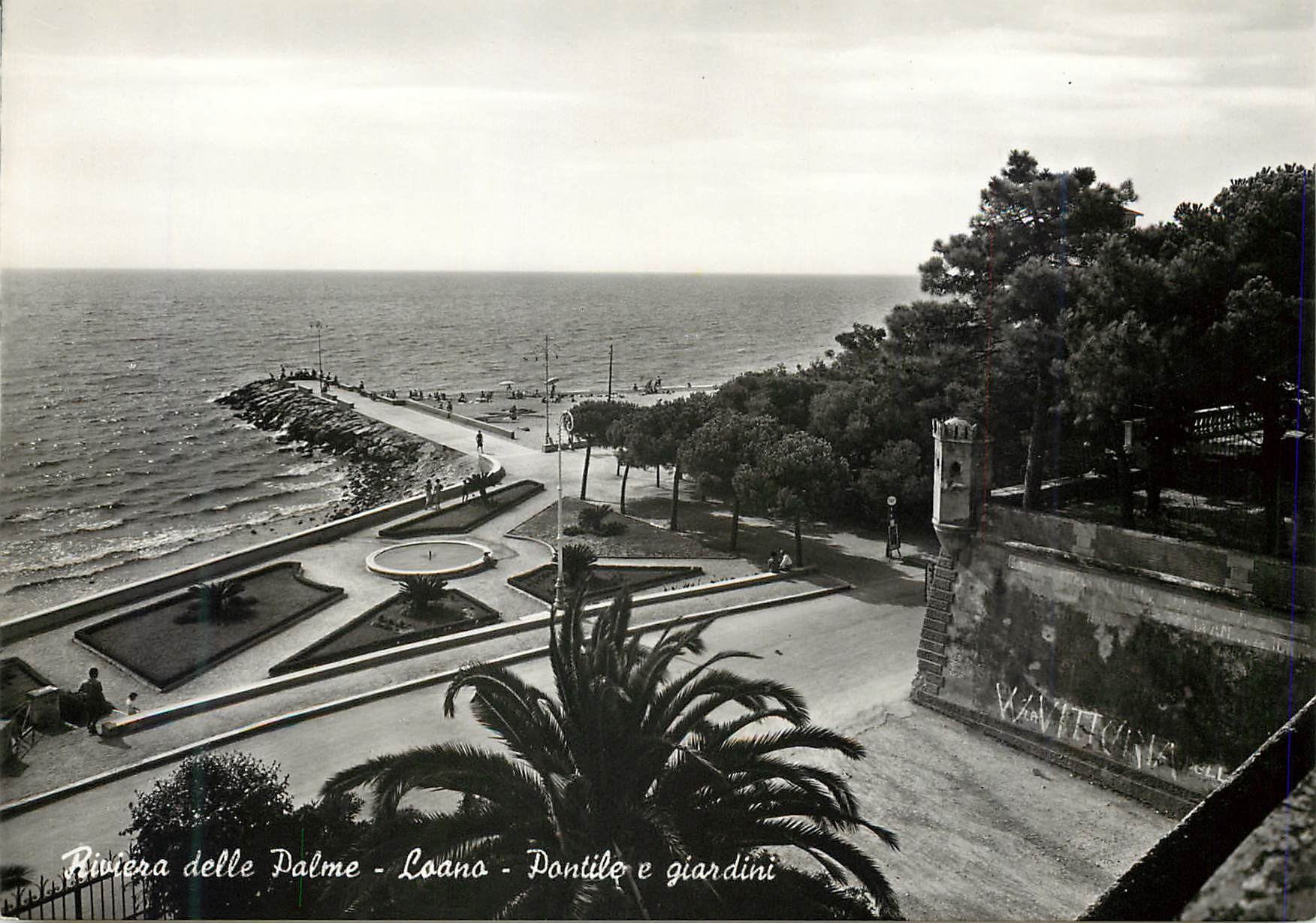 CPM Loano Savona-Riviera delle Palme pontile e giardini