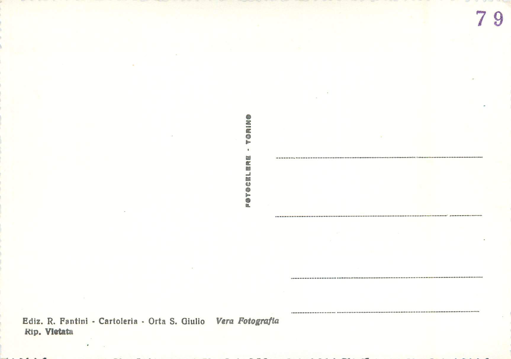 CPM Lago d'Orta - Ove la vita e una fiaba — Back