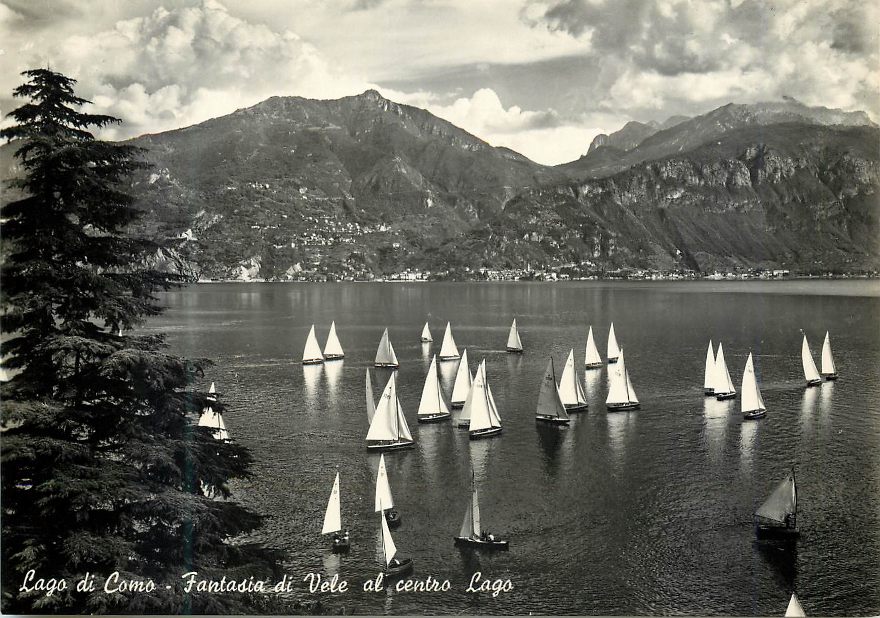 CPM Lago di Como - Fantasia di Vele al centro Lago