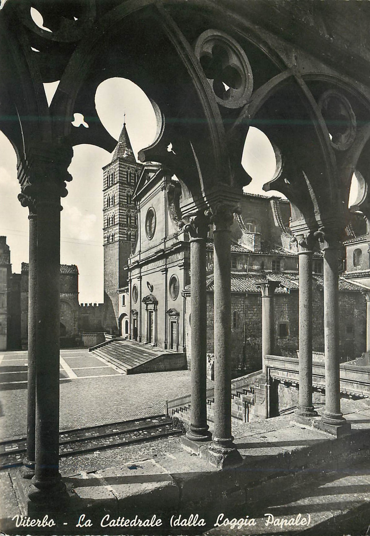 CPM Viterbo - La Cattedrale dalla Loggia Papale