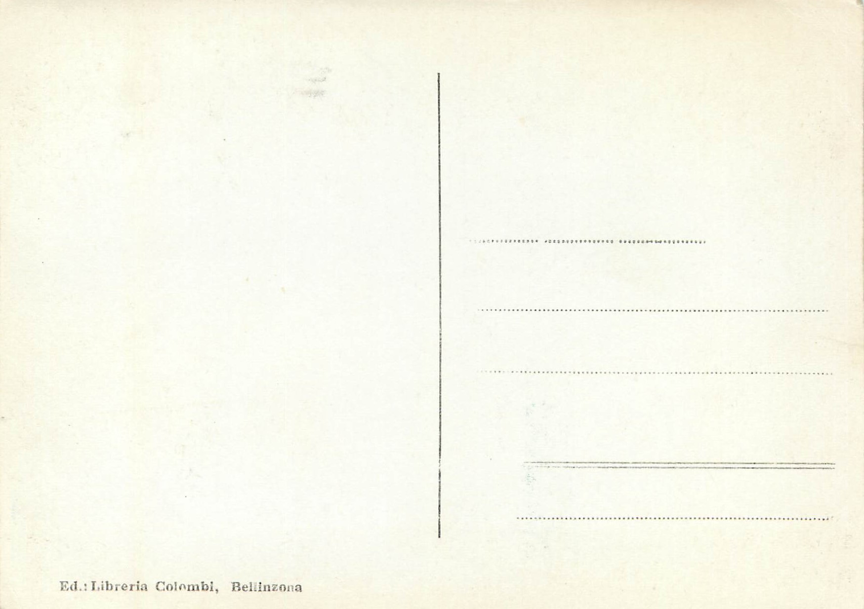 CPM Bellinzona Ticino - Palazzo Municipale — Verso