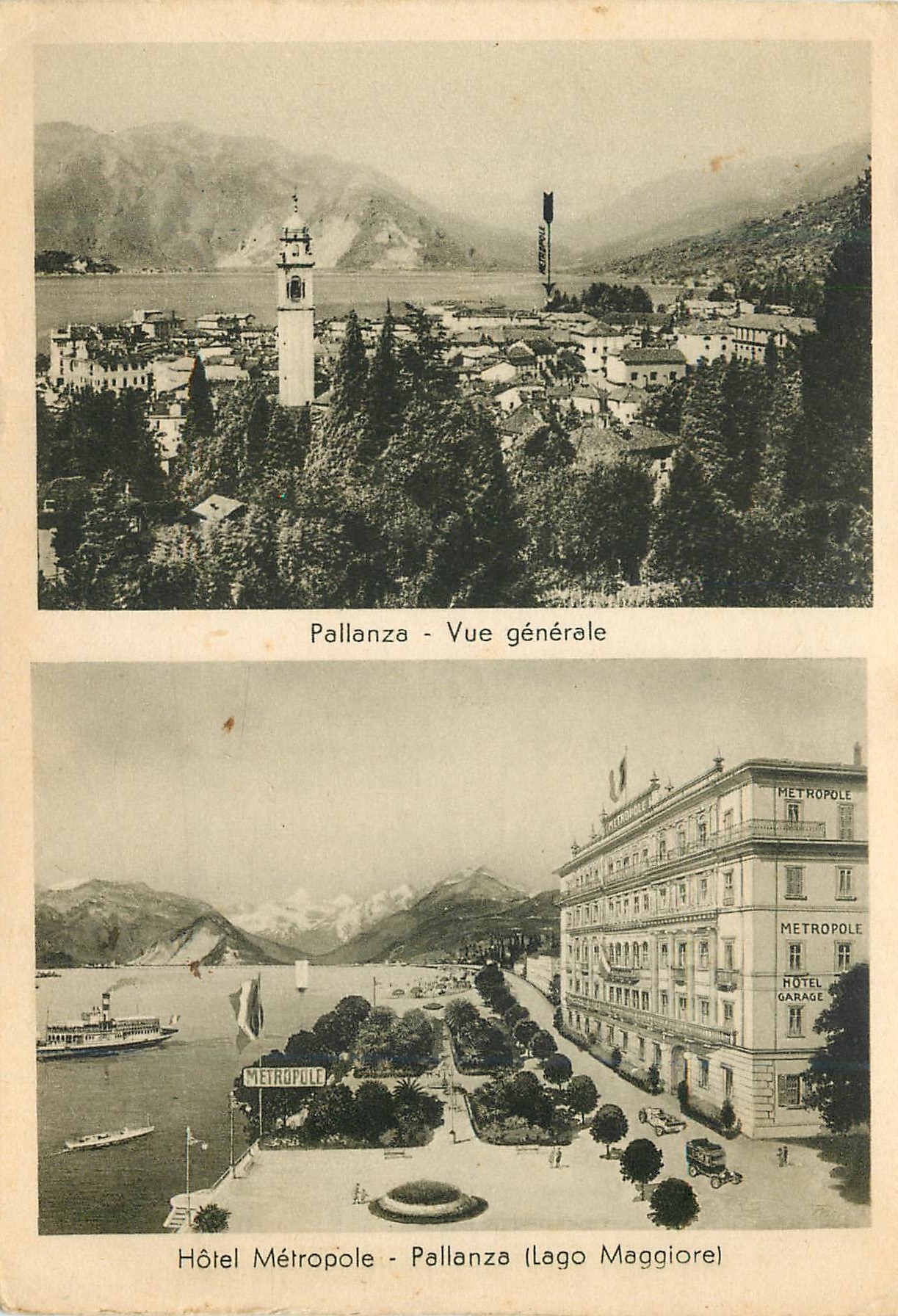 CPM Pallanza Verbania - Hotel Metropole e vue generale