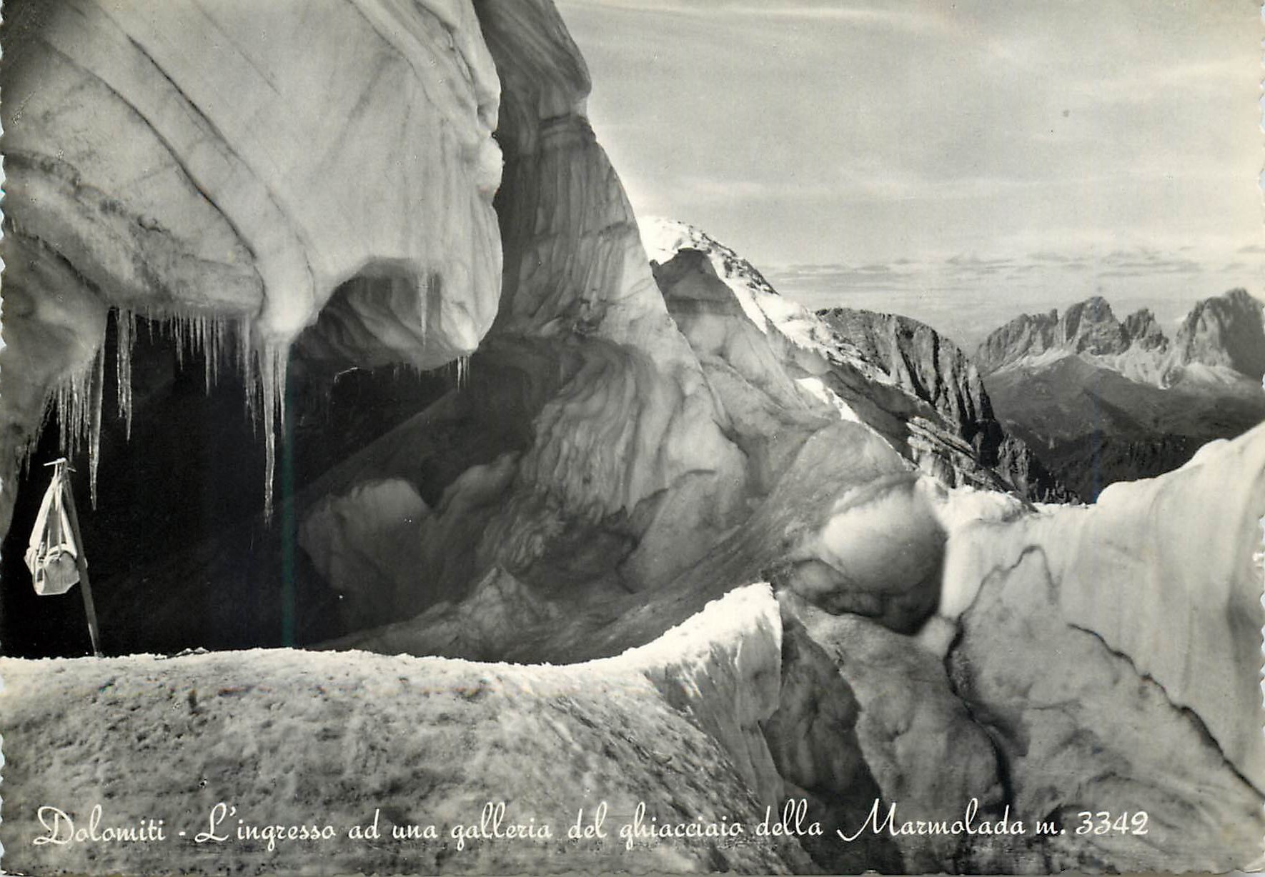 CPM Dolomiti L'Ingressa ad Una Galleria Del Ghiacciaio Della Marmolada m 3342