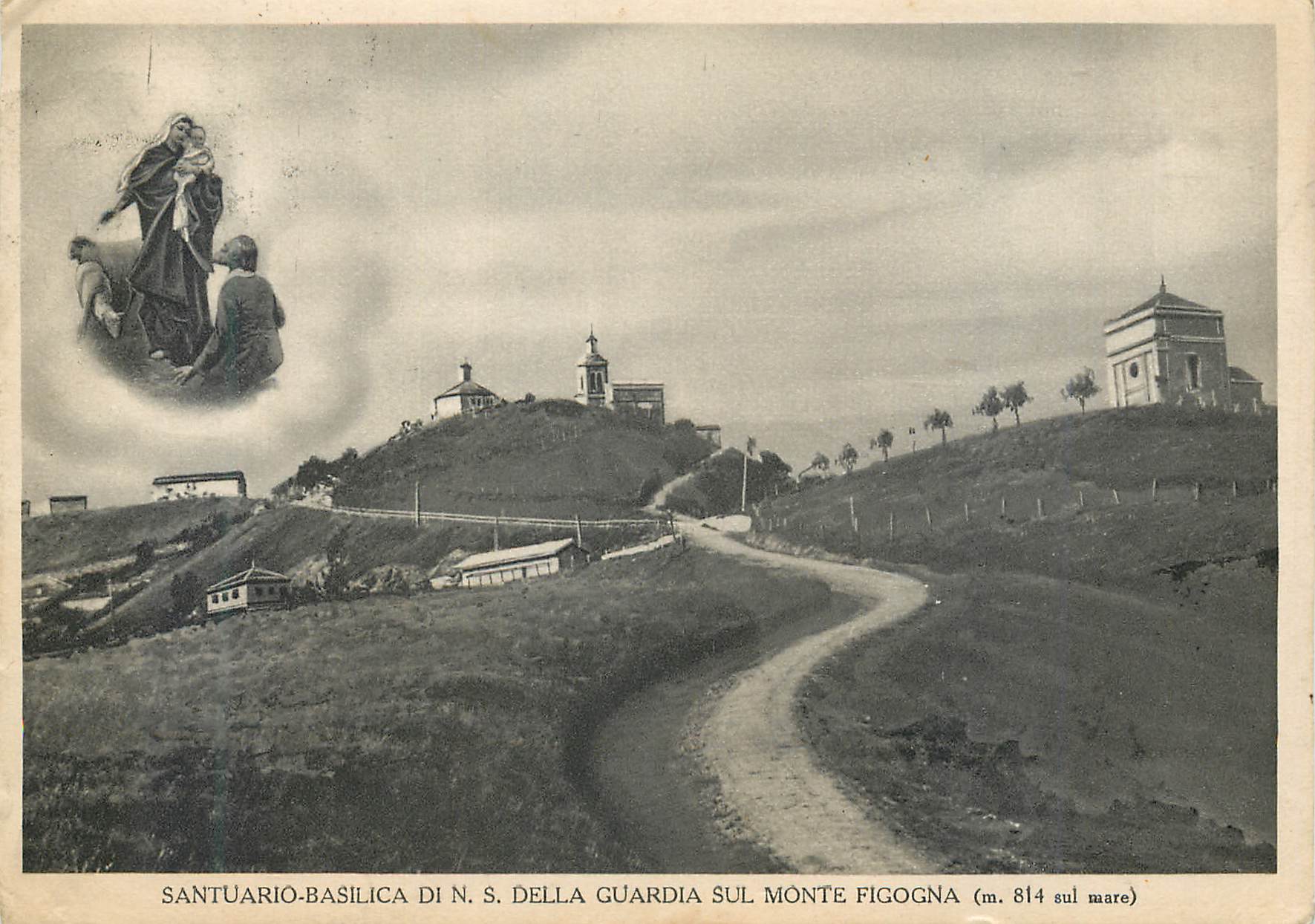 CPM Satuario Basilica di N S Della Guardia Sul Monte Figogna (m 814 Sul Mare)