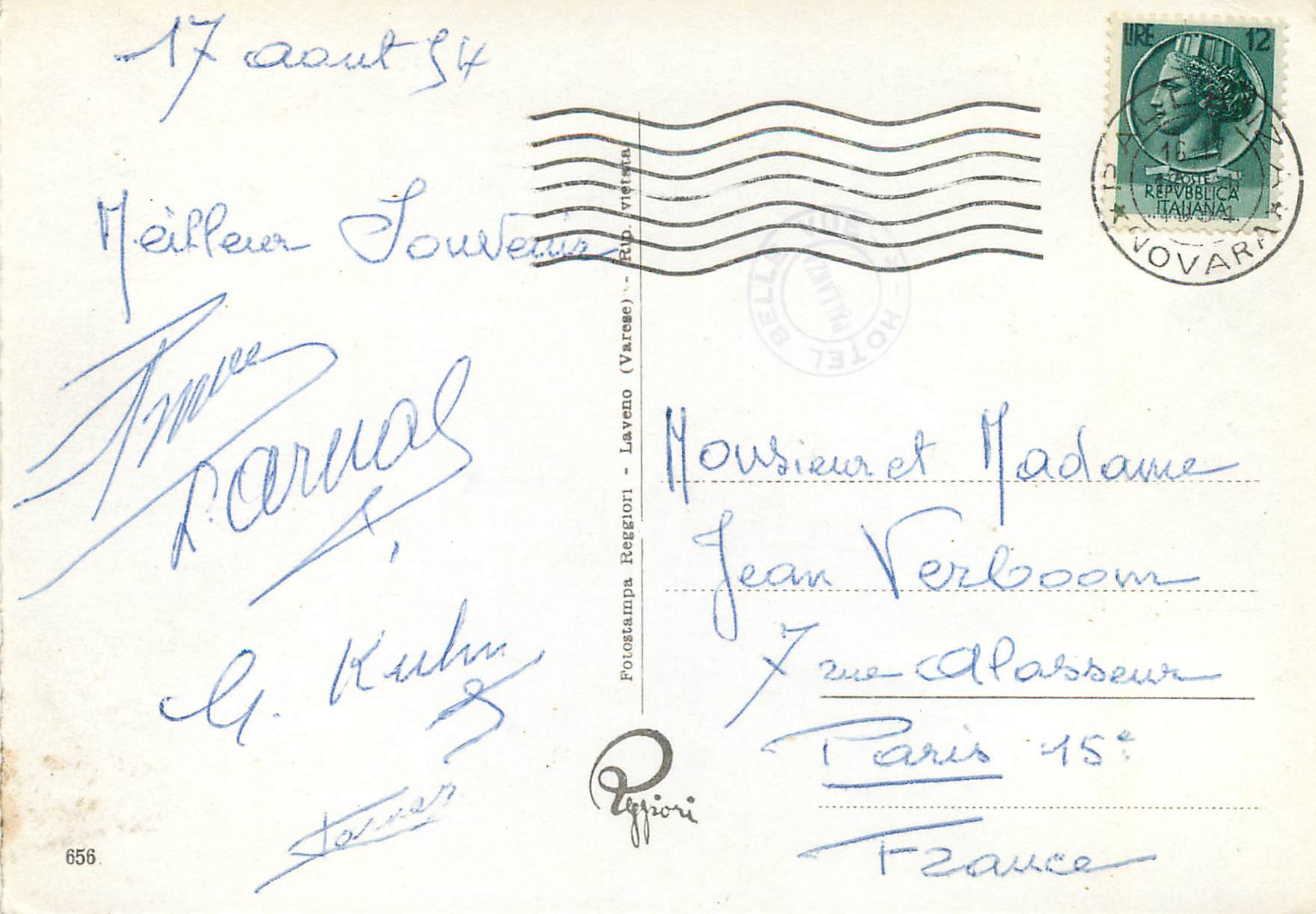 CPM Lago Maggiore Pallanza Mausoleo al Gen Cadorna — Back