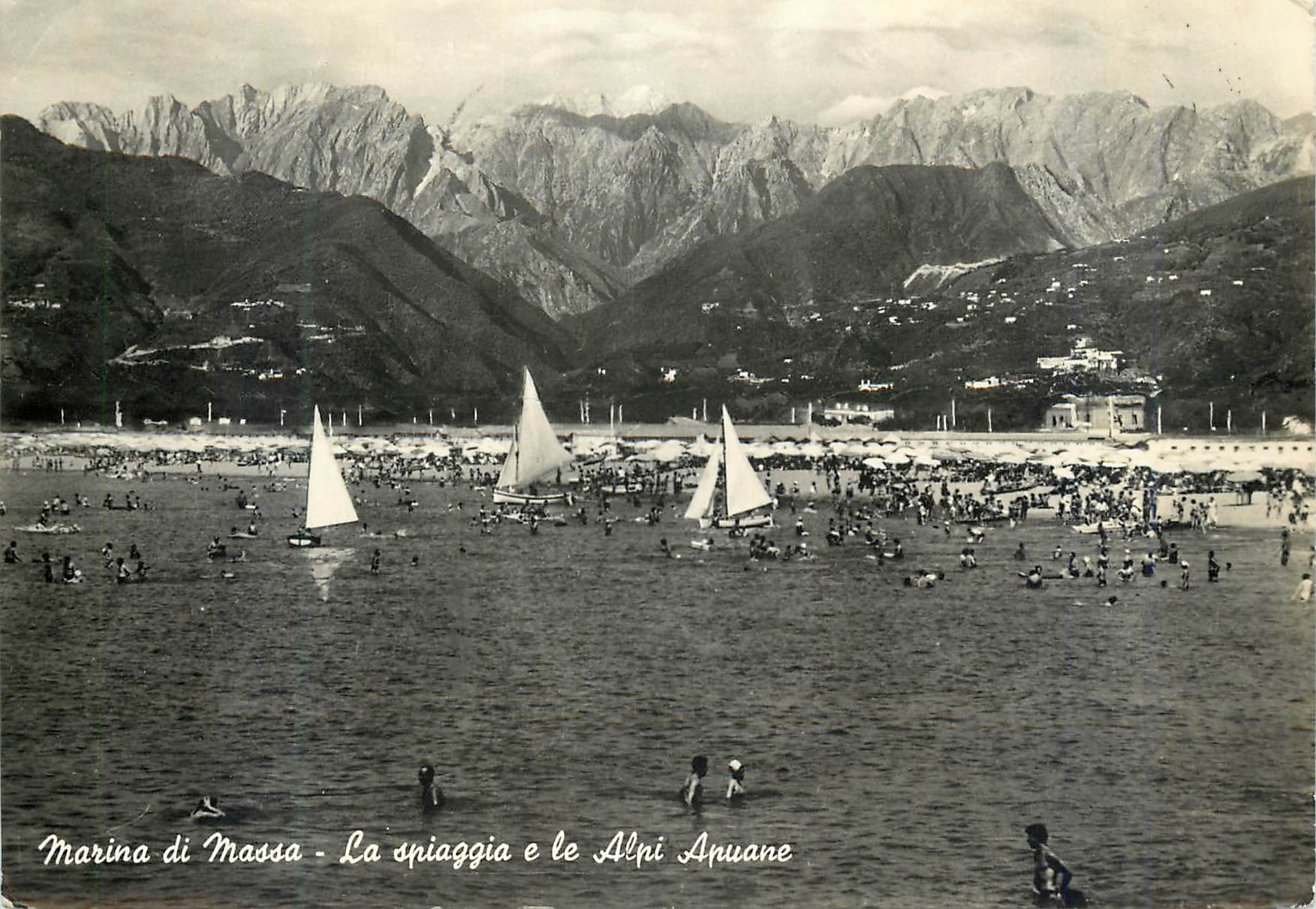 CPM Marina di Massa La Spiaggia e le Alpi Apuane