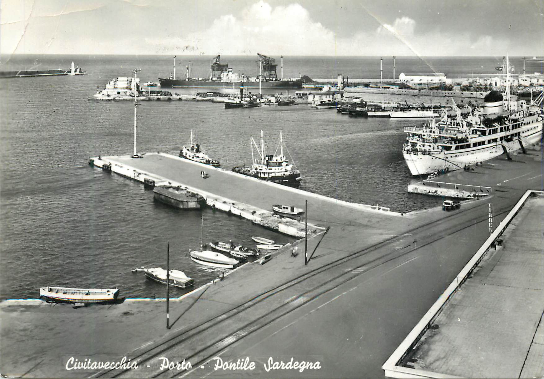 CPM Civitavechia Porto Pontile Sardegna Bateaux