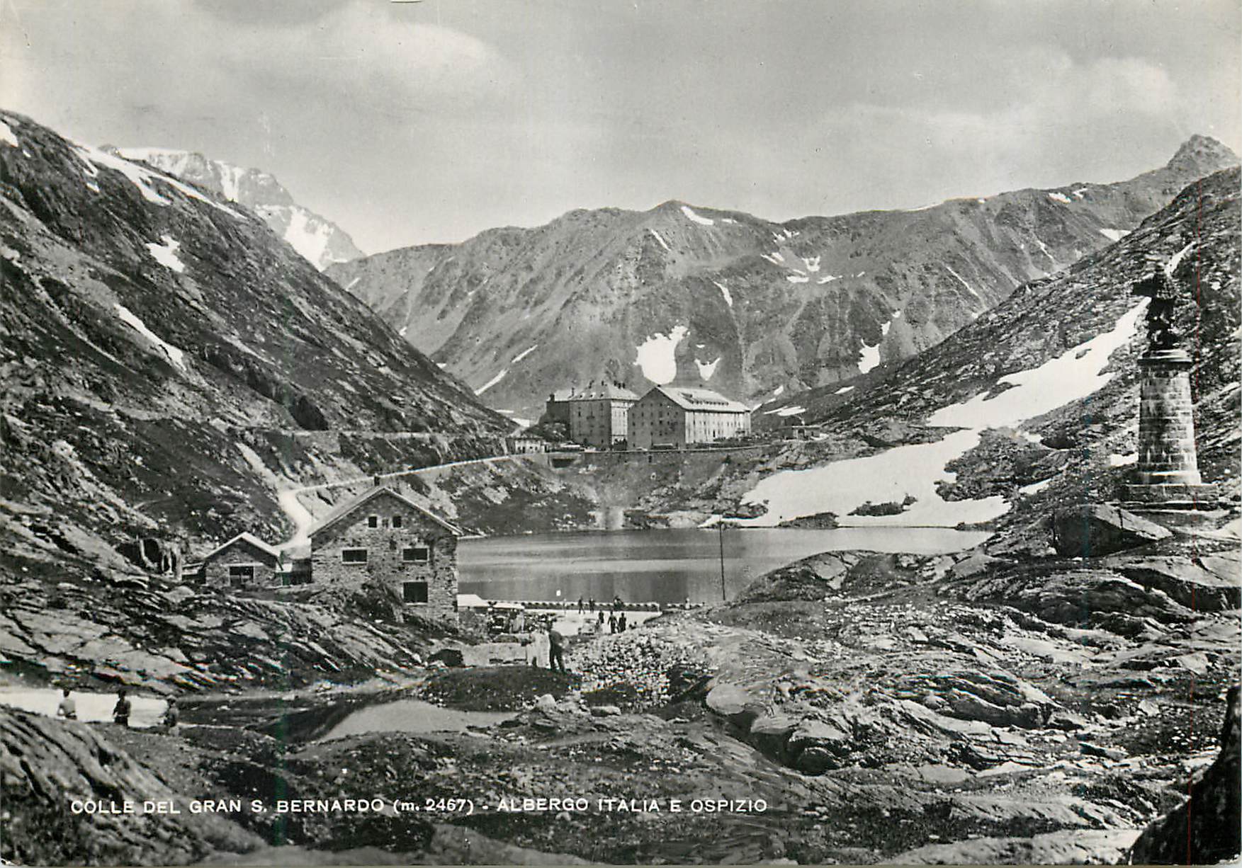 CPM Colle Del Gran S Bernardo (m 2467) Albergo Italia E Ospizio