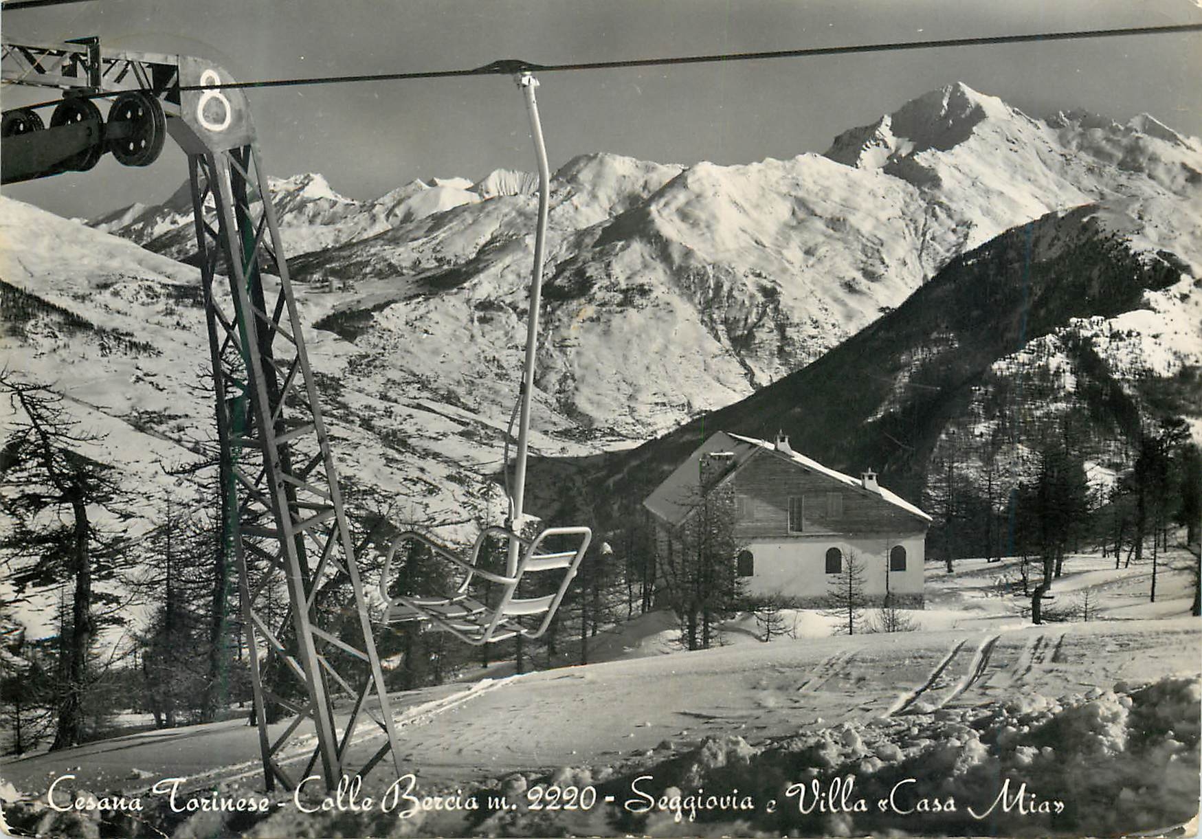 CPM Cesana Torinese Colle Bercia m 2220 Seggiovia e Vikka & Casa Mia