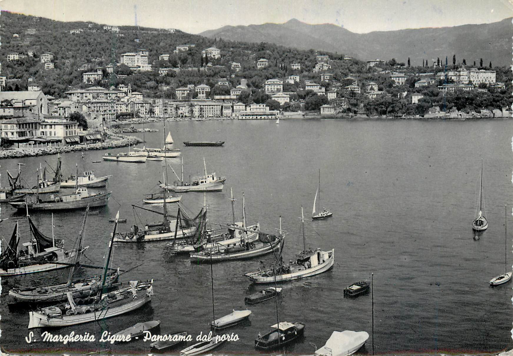 CPM S Margherita Ligure Panorama Dal Porto Bateaux