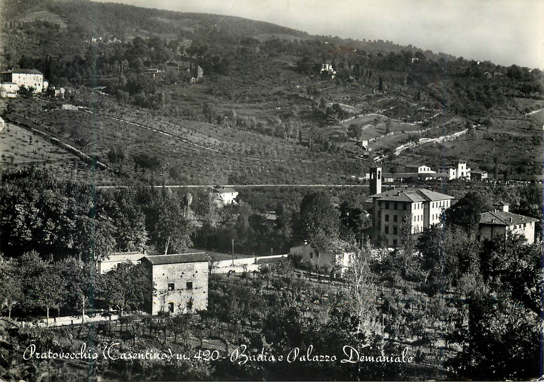 CPM Pratovecchia (Casentino) m 420 Badia e Palazzo Demaniale