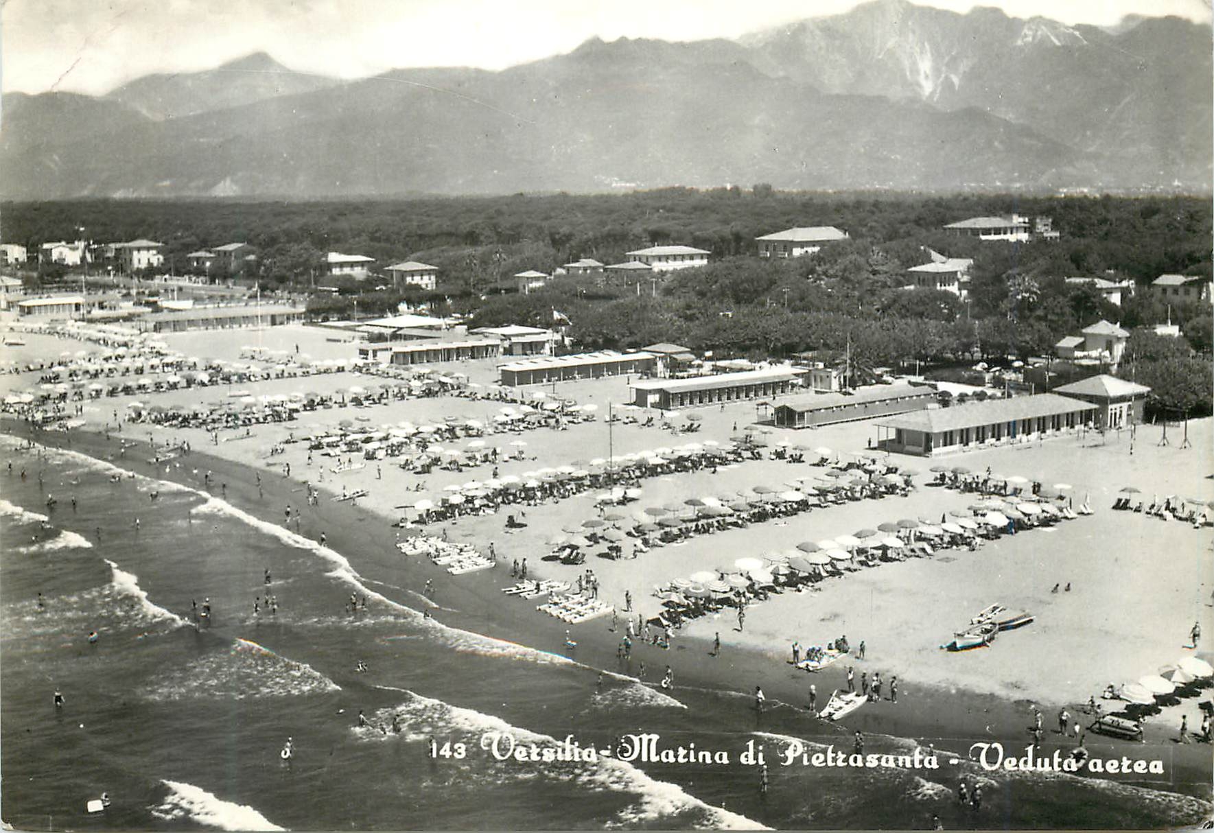 CPM Marina di Pietrasanta Panorama Vus de L'Aeroplane