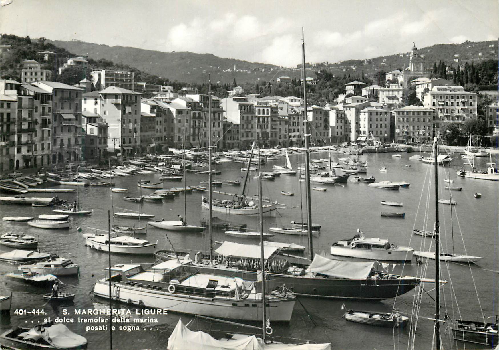 CPM S Margherita Ligure al Dolce Tremolar Della Marina Posati e Sogna Bateaux