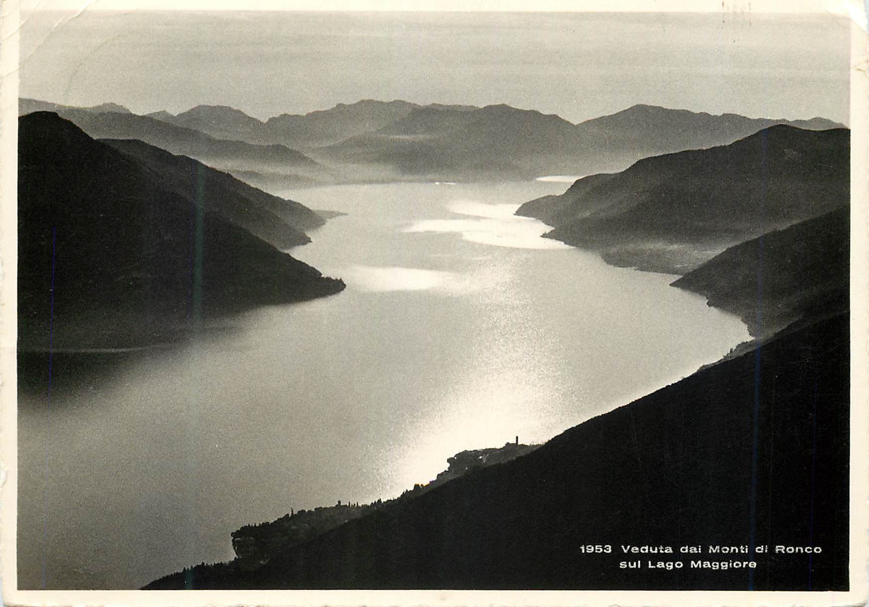 CPM Sul Lago Maggiore Veduta Dai Monti di Ronco 