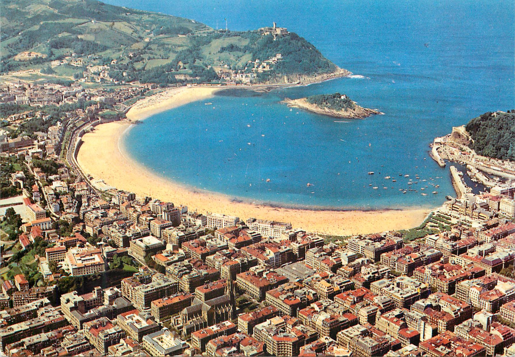 CPM San Sebastian Vue Aerienne
