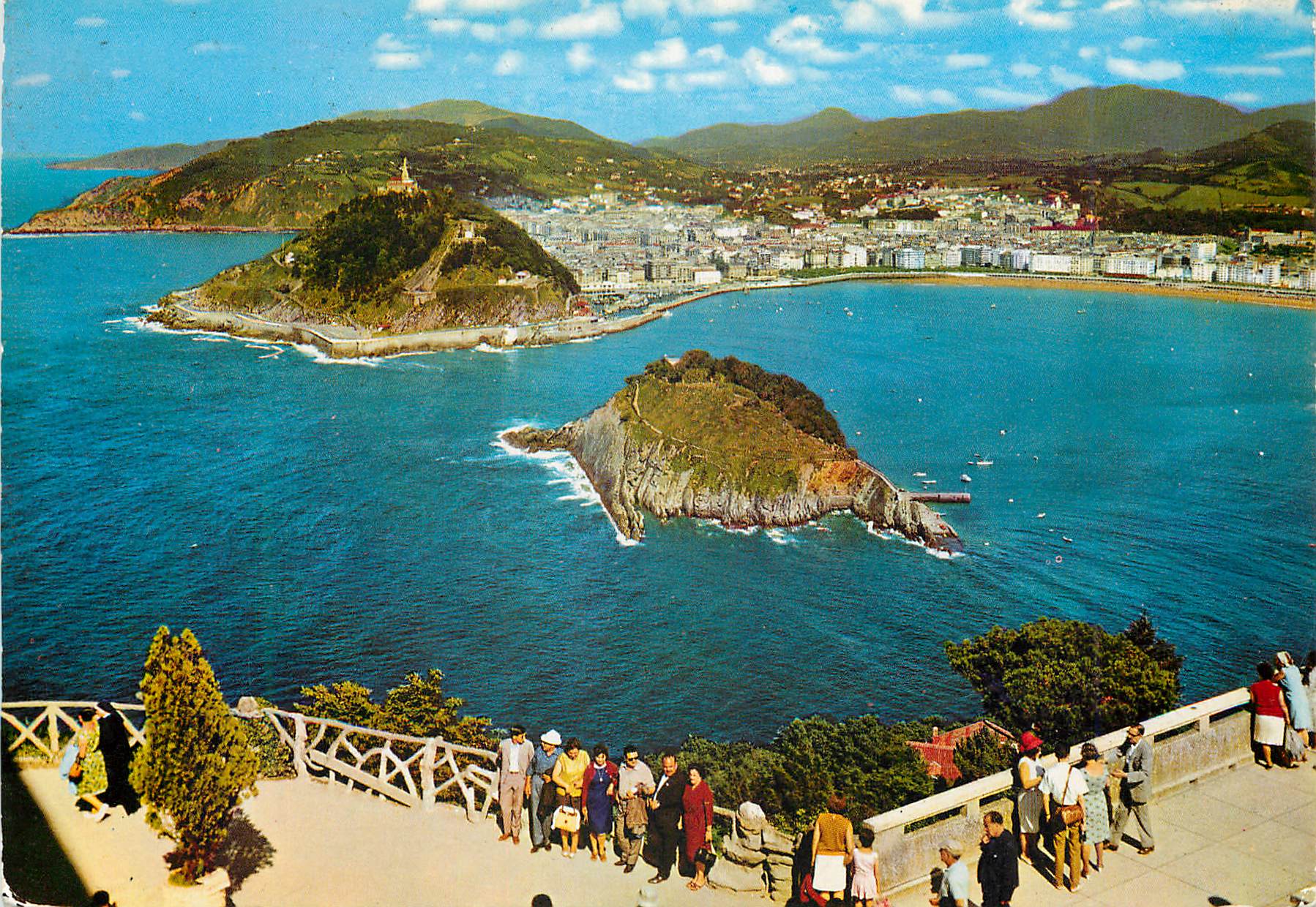 CPM San Sebastian Vue Partiale du Igueldo