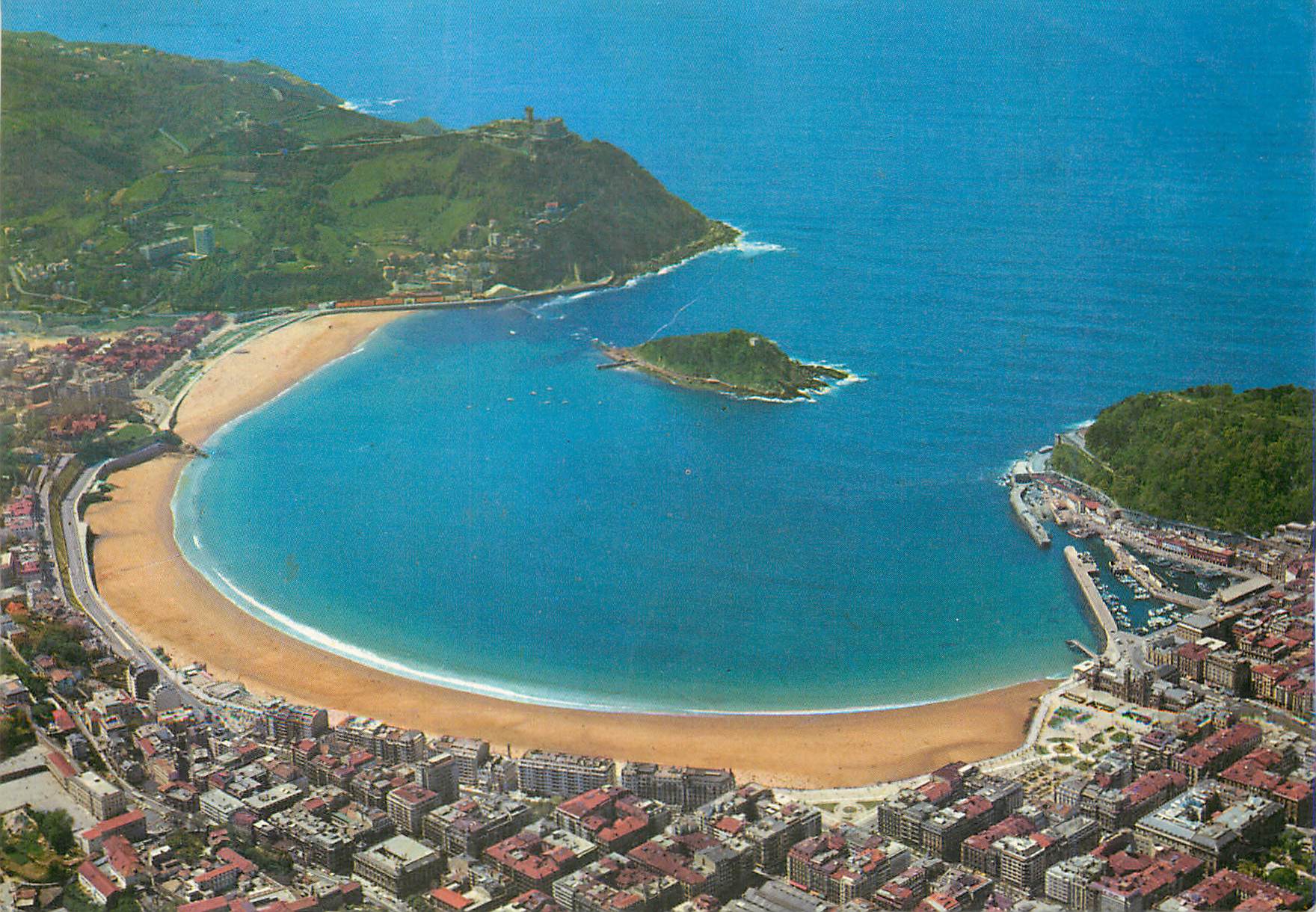 CPM San Sebastian Vue Aerienne