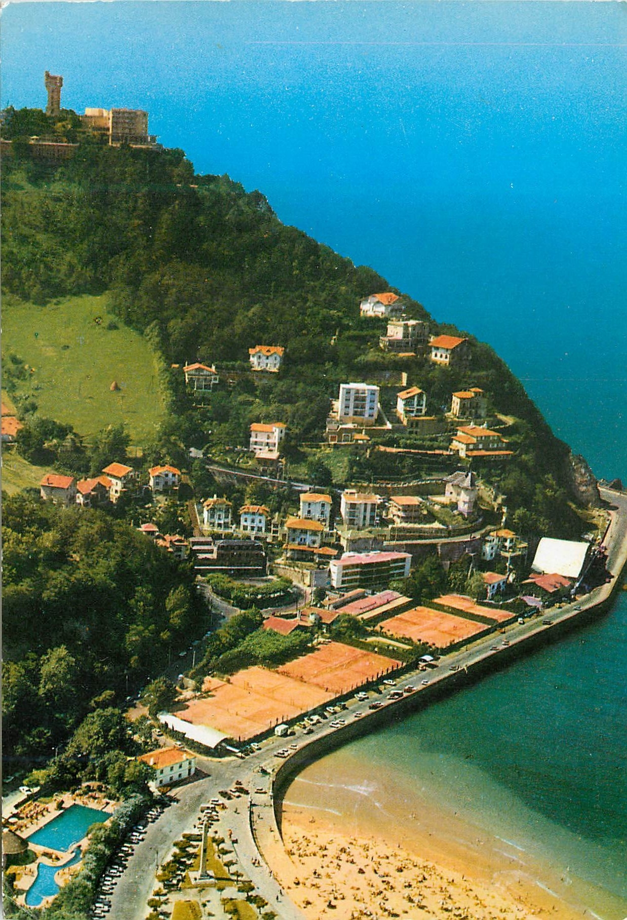 CPM San Sebastian Installation du Real Club de Tennis et Mont Igueldo