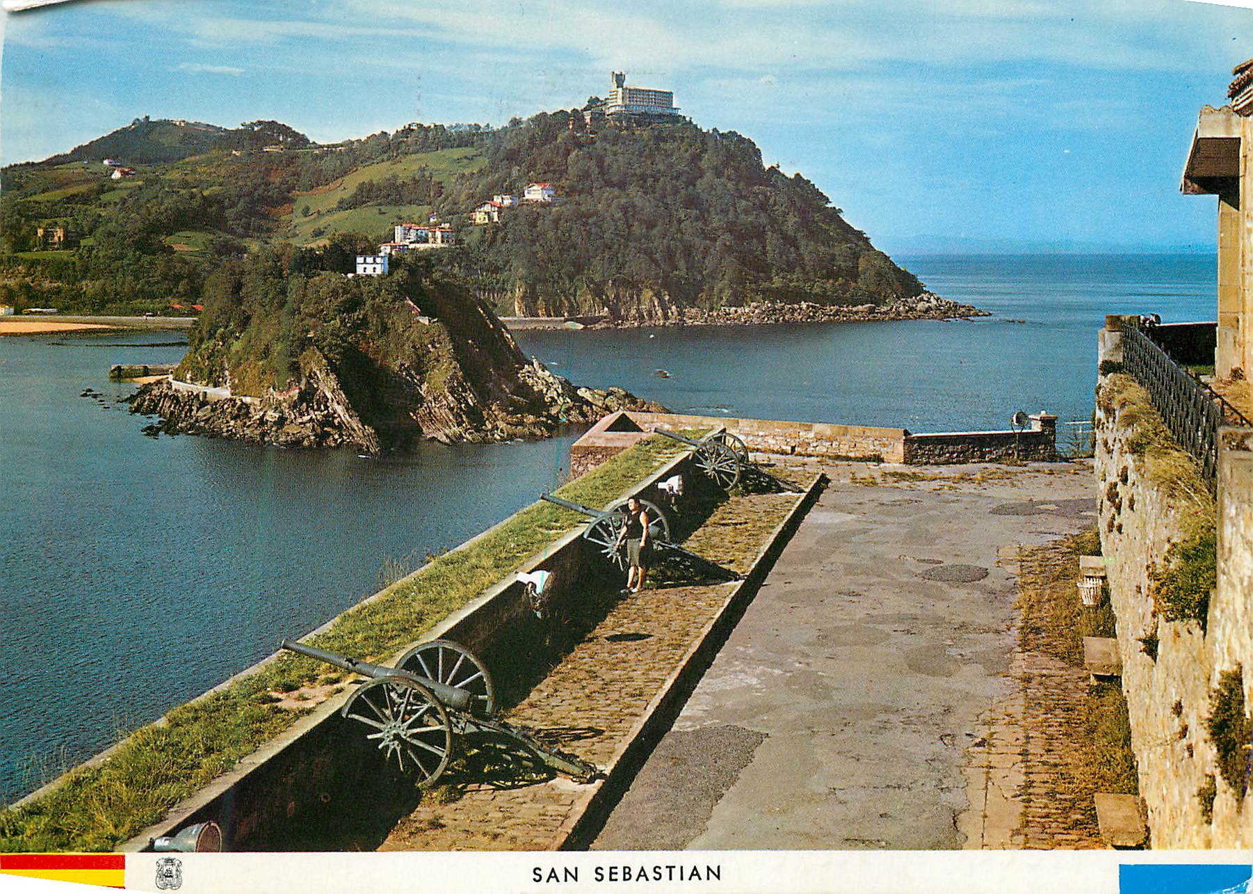 CPM San Sebastian Vue du Mont Urgull