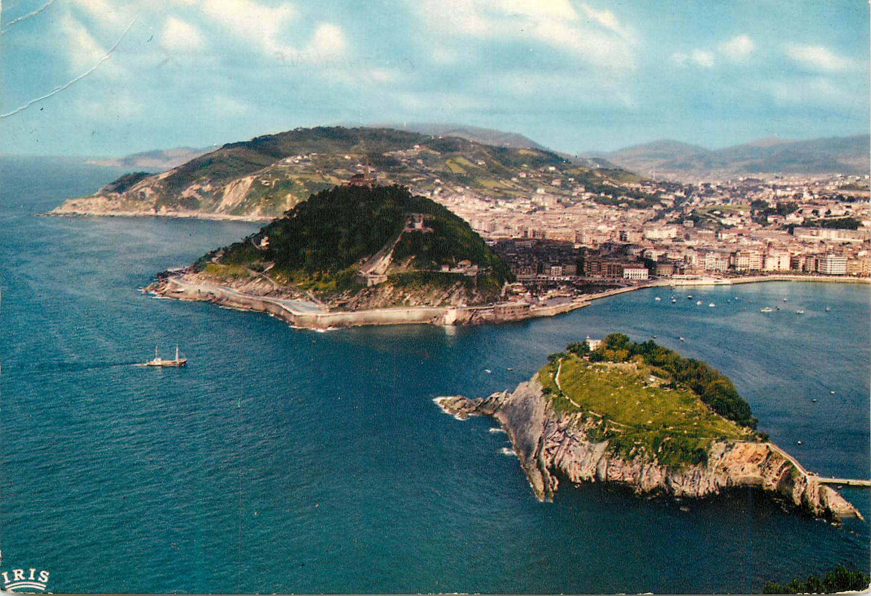 CPM San Sebastian (Espagne) Vue Prise du Mont Igueldo La Rade et l'Ocean
