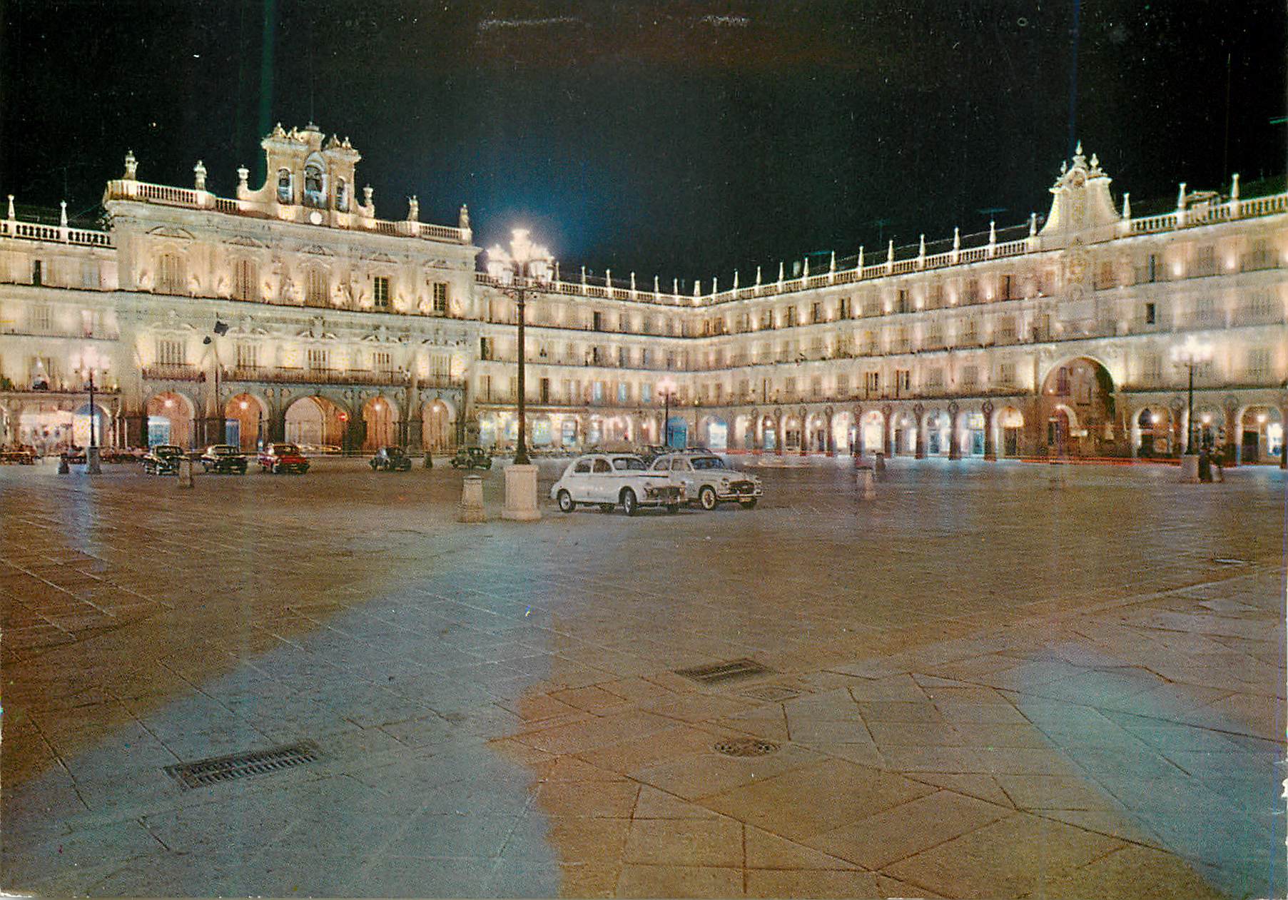 CPM Salamanca Place Mayor Belle Effet Nocturne